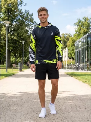 Hochwertiges Funktions-Sweatshirt für Herren ALTISPORT VOJ/ALM039MI01 SCHWARZ UND GELB
