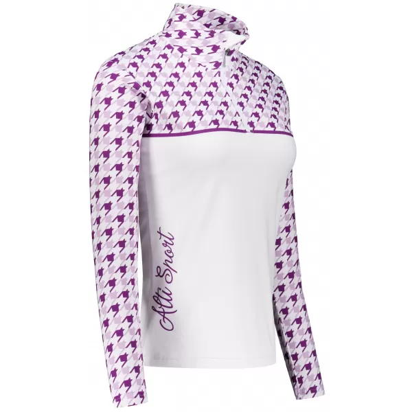  Frauenfunktionaler Thermo -Sweatshirt Premium ALTISPORT VOJ/ALW048TER03 WEIß/LILA 