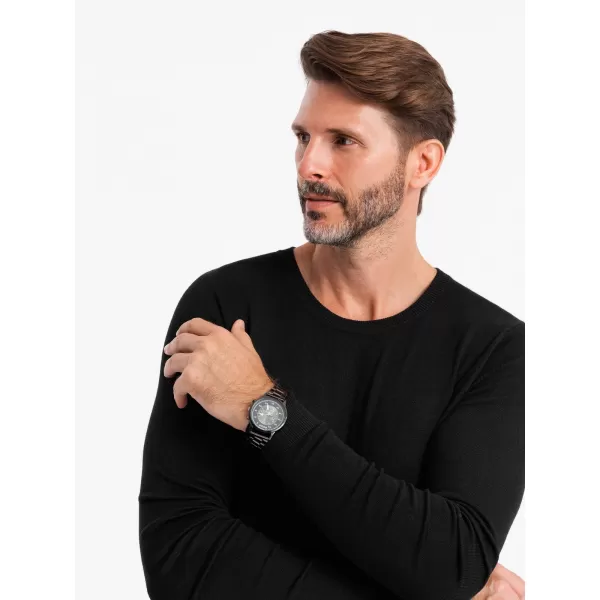  Herrenpullover OMBRE OM-SWBS-0106 SCHWARZ 