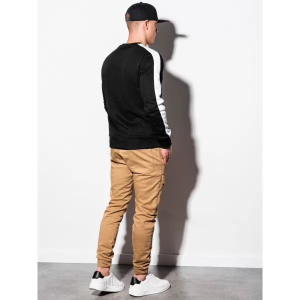  Herren Sweatshirt OMBRE OM-SSNZ-22FW-010 SCHWARZ 