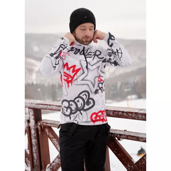  Funktionelle Thermo -Sweatshirt -Premium von Männern ALTISPORT VOJ/ALM054TER03 GRAU -RED 