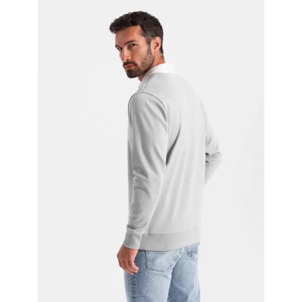  Herren -Sweatshirt OMBRE OM-SSNZ-0132 ASCHE 