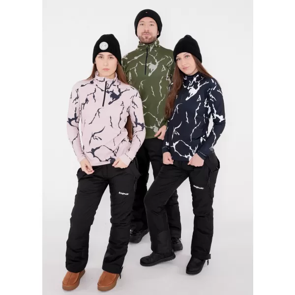  Frauenfunktionaler Thermo -Sweatshirt Premium ALTISPORT VOJ/ALW052TER03 SCHWARZ 