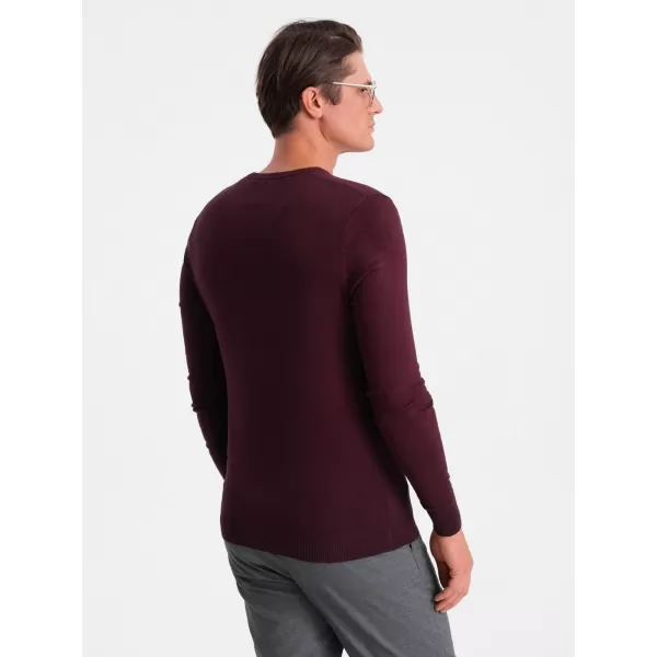  Herrenpullover OMBRE OM-SWBS-0107 KASTANIENBRAUN 