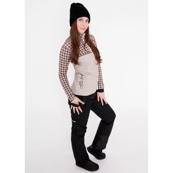  Frauenfunktionaler Thermo -Sweatshirt Premium ALTISPORT VOJ/ALW048TER03 BRAUN 