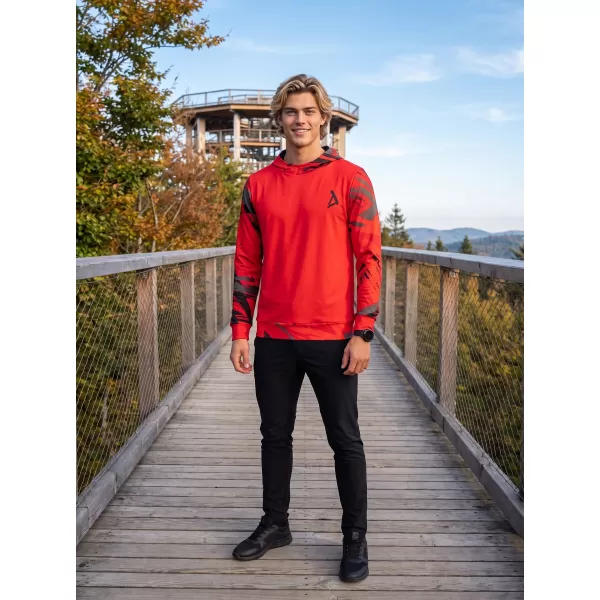  Hochwertiges Funktions-Sweatshirt für Herren ALTISPORT VOJ/ALM039MI01 ROT 