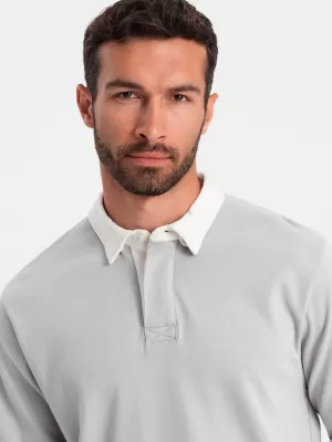 Herren -Sweatshirt OMBRE OM-SSNZ-0132 ASCHE