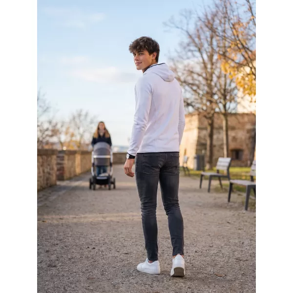  Herren funktionaler Sport -Sweatshirt ALTISPORT ALM006417 WEIß 