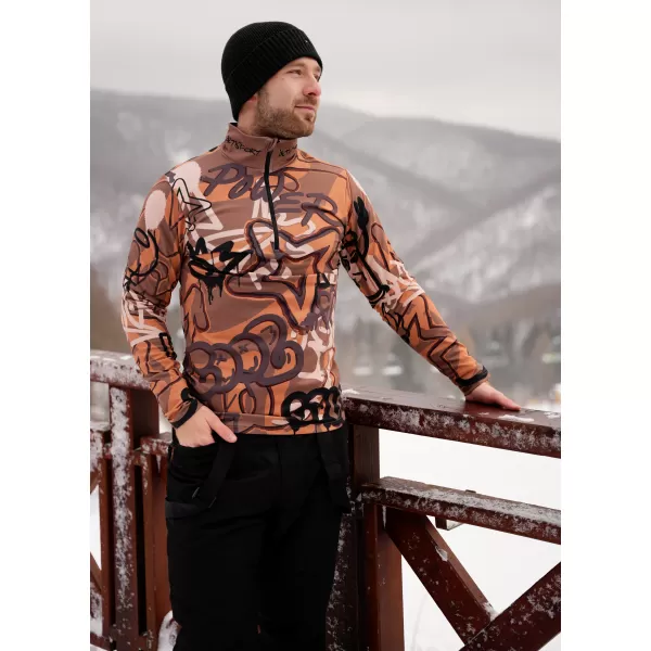  Funktionelle Thermo -Sweatshirt -Premium von Männern ALTISPORT VOJ/ALM054TER03 BRAUN 