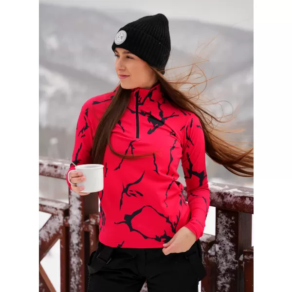  Frauenfunktionaler Thermo -Sweatshirt Premium ALTISPORT VOJ/ALW052TER03 ROT 