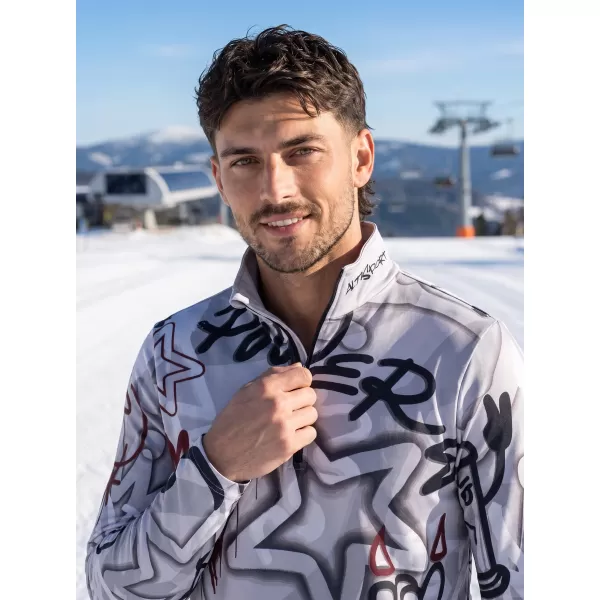  Funktionelle Thermo -Sweatshirt -Premium von Männern ALTISPORT VOJ/ALM054TER03 DUNKELGRAU 