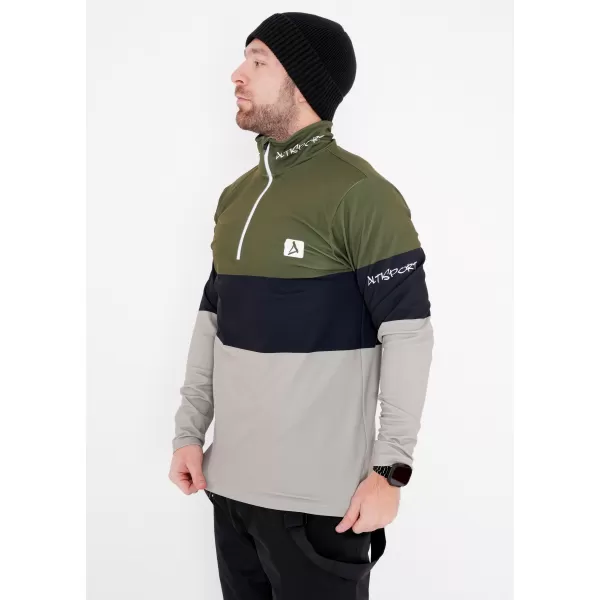  Funktionelle Thermo -Sweatshirt -Premium von Männern ALTISPORT VOJ/ALM051TER03 KHAKI 