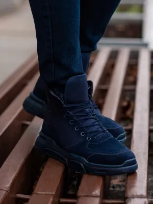 Herrenschuhe OMBRE OM-FOBO-0122 MARINEBLAU