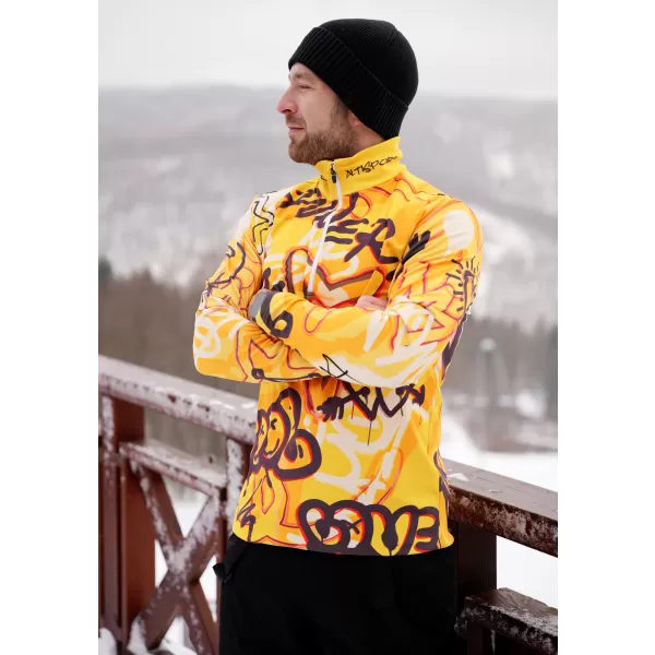  Funktionelle Thermo -Sweatshirt -Premium von Männern ALTISPORT VOJ/ALM054TER03 BERNSTEIN 