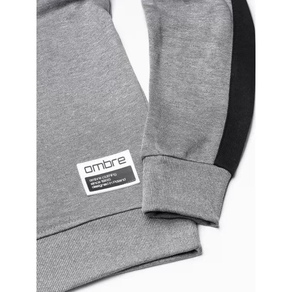  Herren -Sweatshirt OMBRE OM-SSNZ-22FW-010 GRAU 