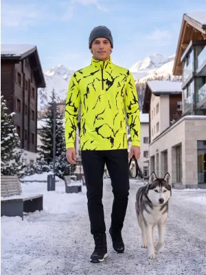 Funktionelle Thermo -Sweatshirt -Premium von Männern ALTISPORT VOJ/ALM052TER03 NEONGRÜN