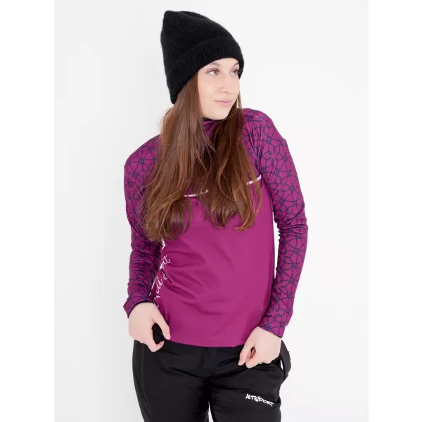  Frauenfunktionaler Thermo -Sweatshirt Premium ALTISPORT VOJ/ALW053TER03 LILA 