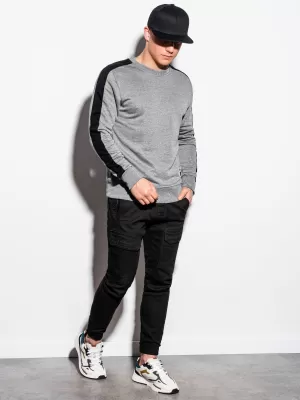 Herren -Sweatshirt OMBRE OM-SSNZ-22FW-010 GRAU