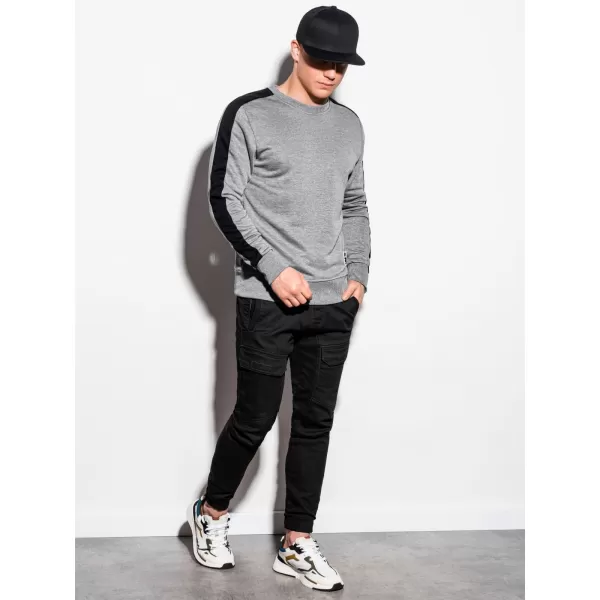  Herren -Sweatshirt OMBRE OM-SSNZ-22FW-010 GRAU 
