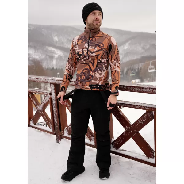 Funktionelle Thermo -Sweatshirt -Premium von Männern ALTISPORT VOJ/ALM054TER03 BRAUN 