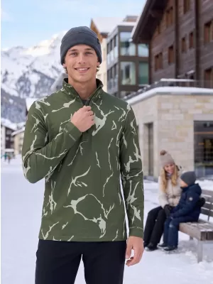 Funktionelle Thermo -Sweatshirt -Premium von Männern ALTISPORT VOJ/ALM052TER03 KHAKI