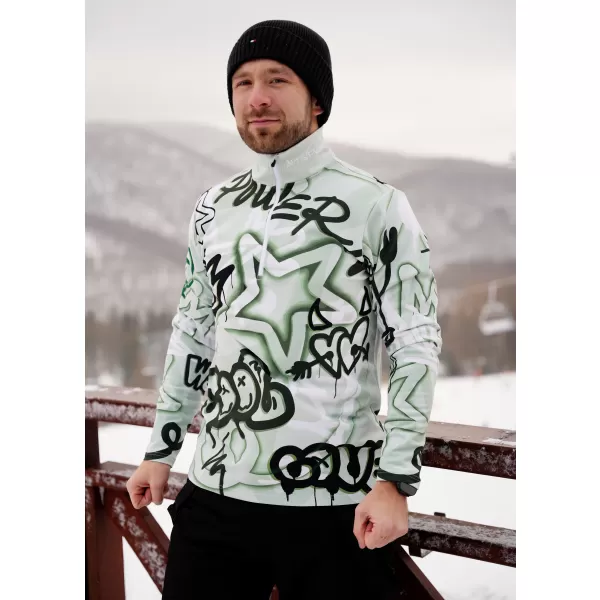  Funktionelle Thermo -Sweatshirt -Premium von Männern ALTISPORT VOJ/ALM054TER03 GRÜN 