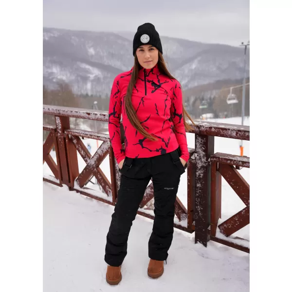  Frauenfunktionaler Thermo -Sweatshirt Premium ALTISPORT VOJ/ALW052TER03 ROT 