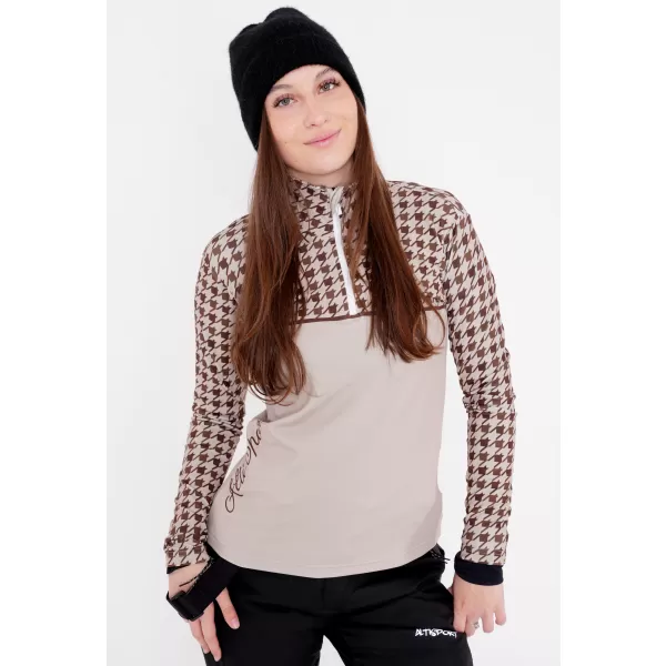  Frauenfunktionaler Thermo -Sweatshirt Premium ALTISPORT VOJ/ALW048TER03 BRAUN 