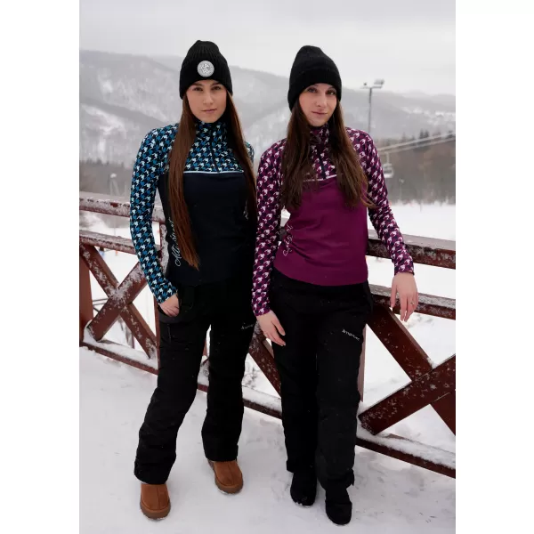  Frauenfunktionaler Thermo -Sweatshirt Premium ALTISPORT VOJ/ALW048TER03 SCHWARZ -BLUE 