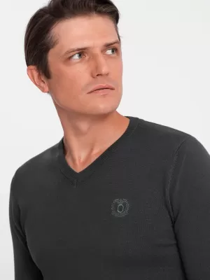 Herrenpullover OMBRE OM-SWBS-0107 GRAPHIT