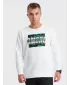 Herren -Sweatshirt OMBRE OM-SSPS-0156 WEIß