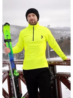 Funktionelle Thermo -Sweatshirt -Premium von Männern ALTISPORT VOJ/ALM000TER03 NEONGELB