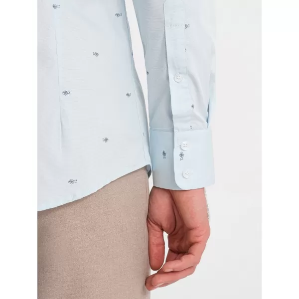  Hemd OMBRE OM-SHCS-0156 BLAU 