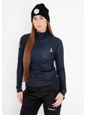 Frauenfunktionaler Thermo -Sweatshirt Premium ALTISPORT VOJ/ALW000TER03 SCHWARZ