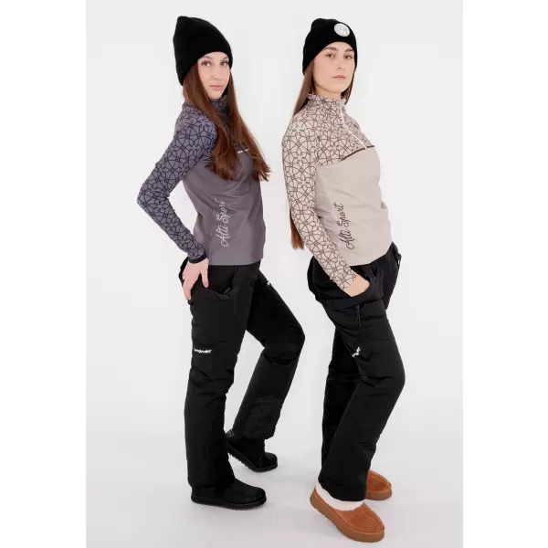  Frauenfunktionaler Thermo -Sweatshirt Premium ALTISPORT VOJ/ALW053TER03 BRAUN 