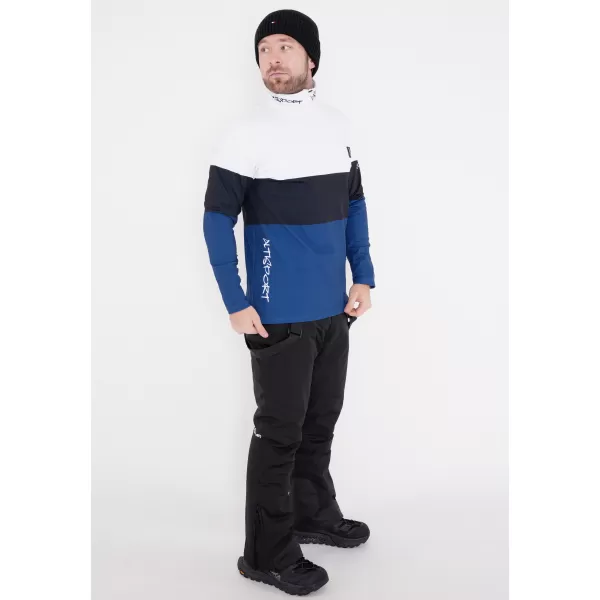  Funktionelle Thermo -Sweatshirt -Premium von Männern ALTISPORT VOJ/ALM051TER03 WEIß -BLAU 