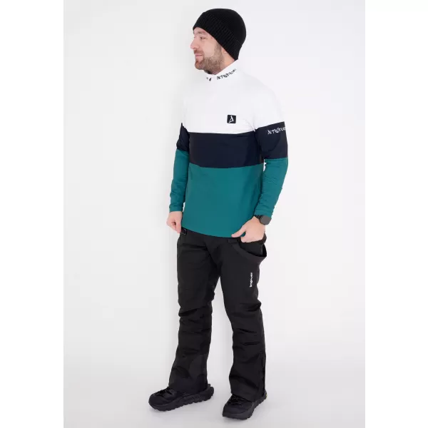  Funktionelle Thermo -Sweatshirt -Premium von Männern ALTISPORT VOJ/ALM051TER03 WEIß -GREEN 