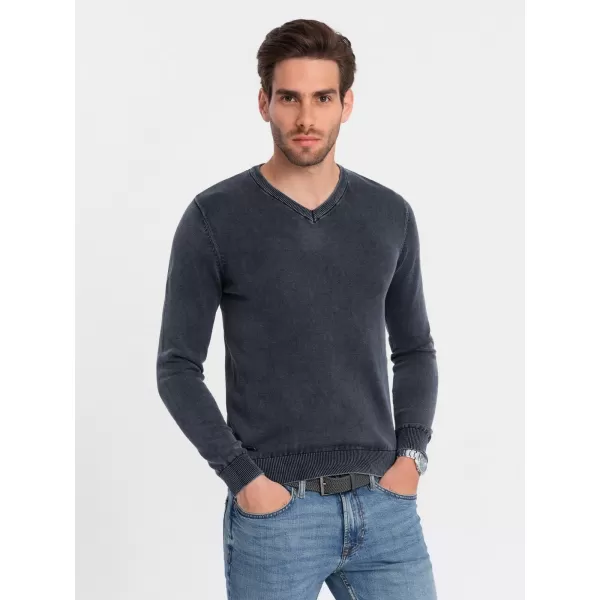  Herrenpullover OMBRE OM-SWOS-0108 MARINEBLAU 