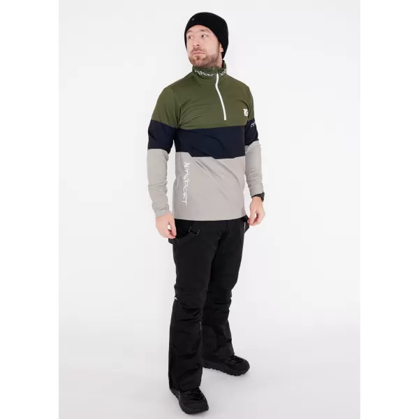  Funktionelle Thermo -Sweatshirt -Premium von Männern ALTISPORT VOJ/ALM051TER03 KHAKI 