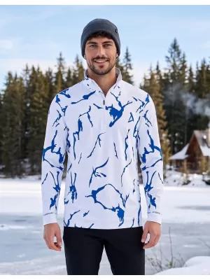 Funktionelle Thermo -Sweatshirt -Premium von Männern ALTISPORT VOJ/ALM052TER03 WEIß