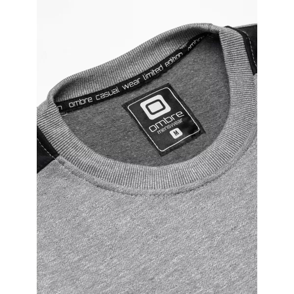  Herren -Sweatshirt OMBRE OM-SSNZ-22FW-010 GRAU 