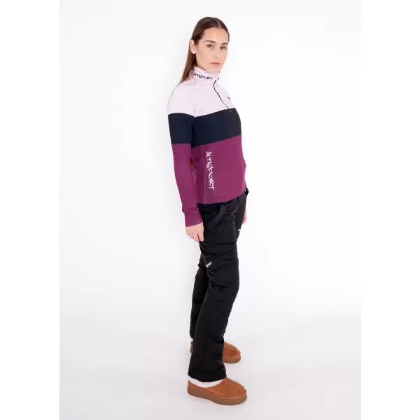  Frauenfunktionaler Thermo -Sweatshirt Premium ALTISPORT VOJ/ALW051TER03 BURGUND 