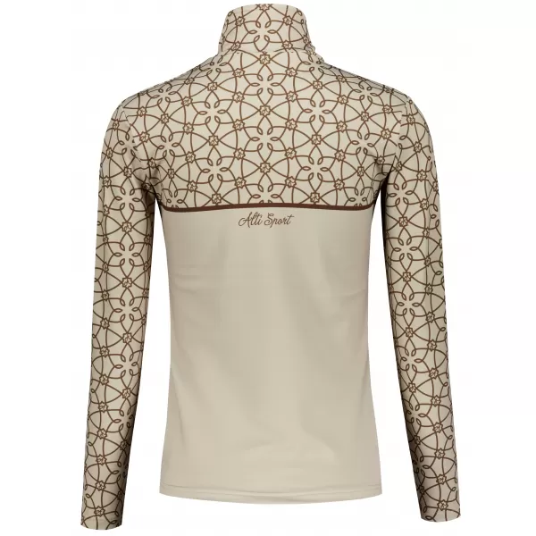  Frauenfunktionaler Thermo -Sweatshirt Premium ALTISPORT VOJ/ALW053TER03 BRAUN 
