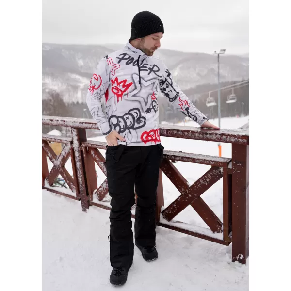  Funktionelle Thermo -Sweatshirt -Premium von Männern ALTISPORT VOJ/ALM054TER03 GRAU -RED 