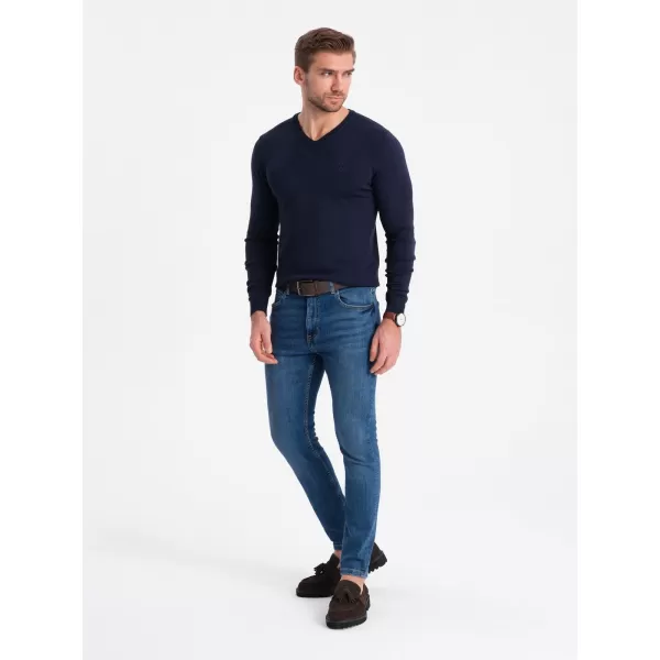  Herrenpullover OMBRE OM-SWBS-0107 MARINEBLAU 