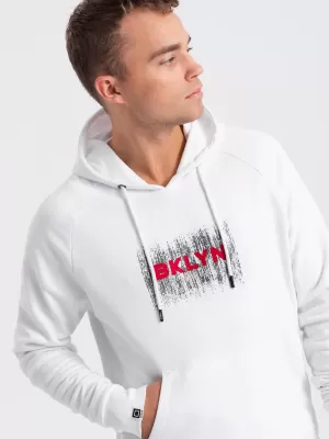 Herren Sweatshirt OMBRE OM-SSPS-0150 WEIß