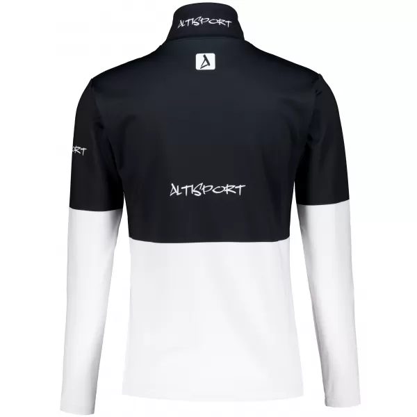  Frauenfunktionaler Thermo -Sweatshirt Premium ALTISPORT VOJ/ALW051TER03 SCHWARZ UND WEIß 