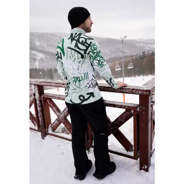  Funktionelle Thermo -Sweatshirt -Premium von Männern ALTISPORT VOJ/ALM054TER03 GRÜN 