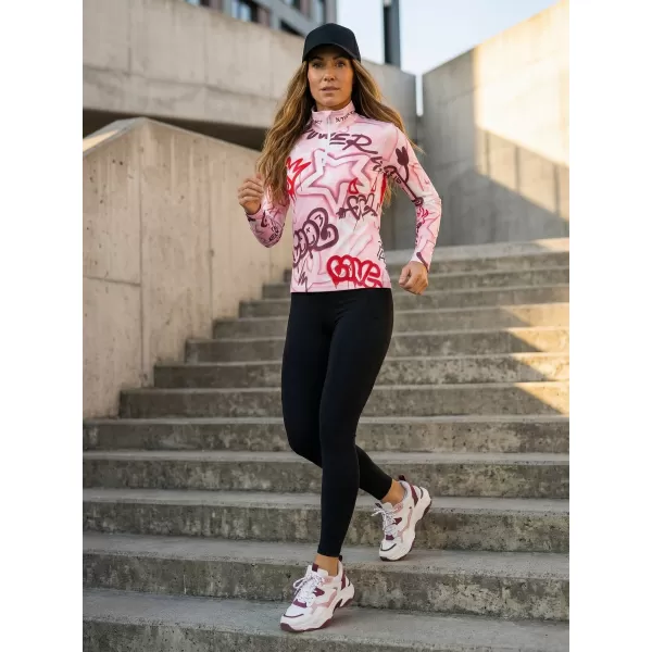  Frauenfunktionaler Thermo -Sweatshirt Premium ALTISPORT VOJ/ALW054TER03 ROSA 