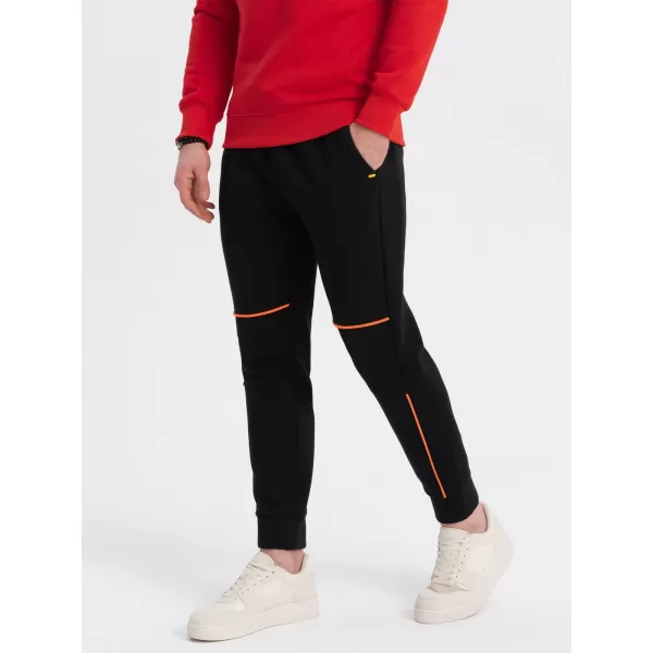  Herren -Traursanzüge OMBRE OM-PASK-0145 SCHWARZ 